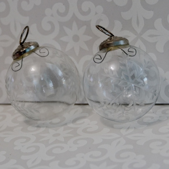 Pottery Barn Holiday Pottery Barn Christmas Snowflake Glass